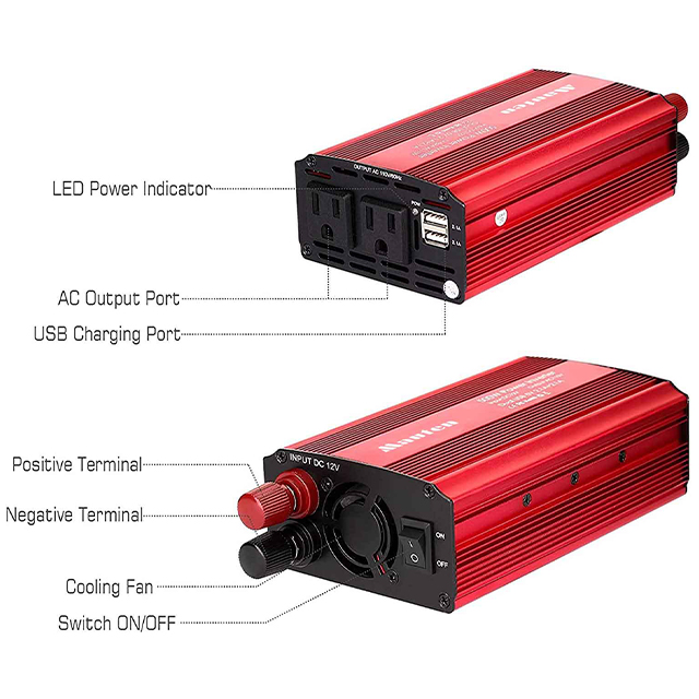 500W Power electronic inverter 12V 24V DC To 交流 110V 220V Inverter